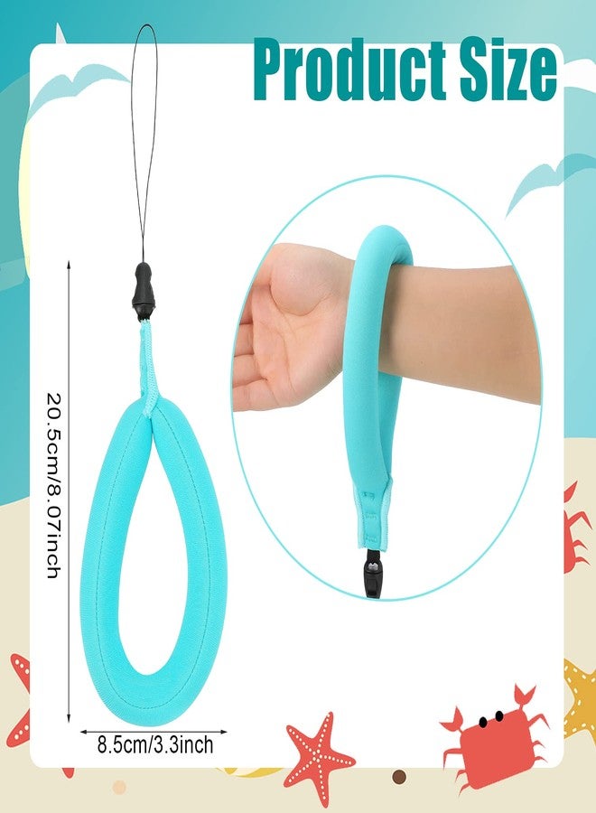 Weewooday 6 Pcs Floating Wrist Strap Waterproof Camera Phone Float Lanyard Foam Floating Band for Camera, Cell Phone, Waterproof Bag, 6 Colors - Image 2